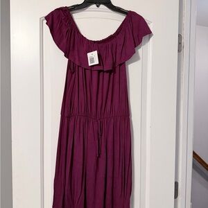 Elegant Purple Mini Dress